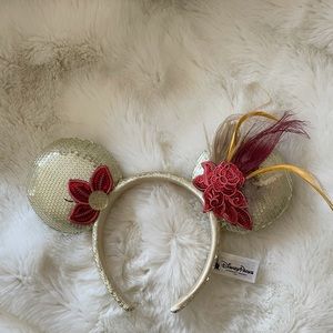 Disneyland Parks Minnie Mouse Mardi Gras Ears Sequin Feathers